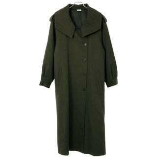 エリン(ELIN)のELIN エリン Twill double-breasted coat ウール ダブルブレステッドコート 11705-33-3003 カーキ 38(その他)