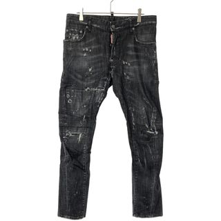 ディースクエアード(DSQUARED2)のDSQUARED2 ディースクエアード 16AW Tidy Biker Jean デニムパンツ S74LB0056 S30357 ブラック 44(デニム/ジーンズ)