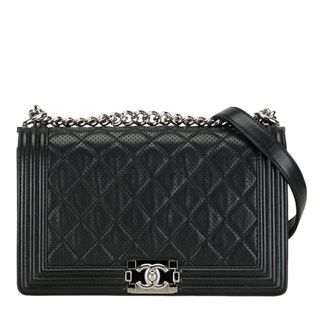 シャネル(CHANEL)のシャネル マトラッセ28 ココマーク ボーイシャネル ハンドバッグ ショルダーバッグ パンチングレザー レディース CHANEL 【1-0153560】(ショルダーバッグ)