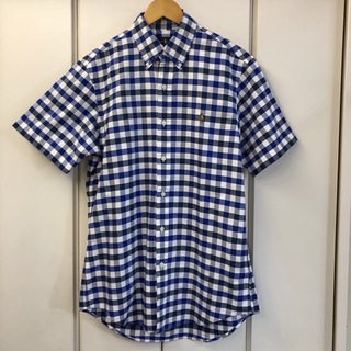 ラルフローレン(Ralph Lauren)の美品 Polo RALPH LAUREN ボタンダウン半袖ブロックチェックシャツ(シャツ)