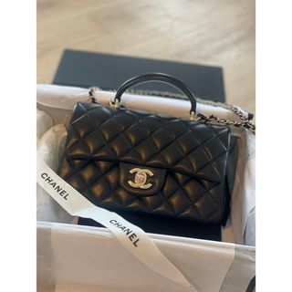 シャネル(CHANEL)のCHANEL トップハンドルミニフラップ20cm(ショルダーバッグ)