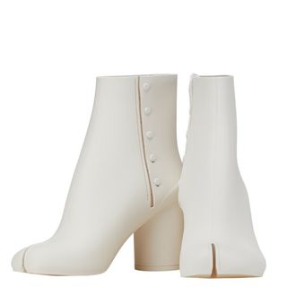 マルタンマルジェラ(Maison Martin Margiela)の美品 マルタンマルジェラ 足袋 タビ ブーツ レインブーツ サイズ：38 S38WU0378 ラバー レディース MARTIN MARGIELA 【201-54132】(ブーツ)