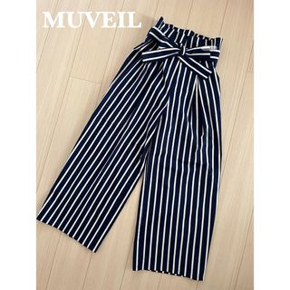 ミュベール(MUVEIL)のMUVEIL ミュベール ワイド パンツ ストライプ(カジュアルパンツ)