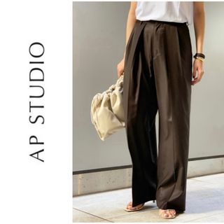 AP STUDIO - AP STUDIO CHINTZ タックパンツ