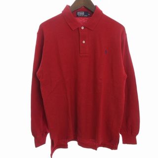 ポロラルフローレン(POLO RALPH LAUREN)のポロ バイ ラルフローレン ポロシャツ 鹿の子 赤 LL ■SM1(ポロシャツ)