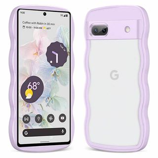 【サイズ:GooglePixel7a_色:パープル】透明 Google Pixe(その他)