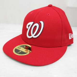 ニューエラー(NEW ERA)のニューエラ 59FIFTY ワシントン ナショナルズ キャップ 帽子 7 赤(キャップ)