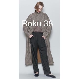 6 (ROKU) - ６ ROKU サテンパンツ ブラック 38