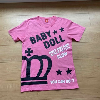 ベビードール(BABYDOLL)のBABYDOLL ピンク Tシャツ  M(Tシャツ(半袖/袖なし))