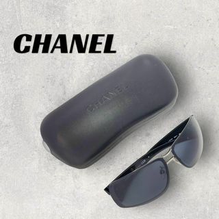 シャネル(CHANEL)の【955】美品！シャネル　サングラス　ブラック×シルバー系(サングラス/メガネ)