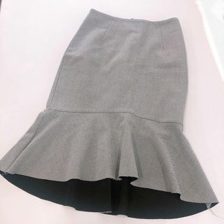 エイチアンドエム(H&M)のH&M♡マーメイドタイトスカート♡グレー34サイズ♡美品♡オフィス♡エイチ&エム(ひざ丈スカート)