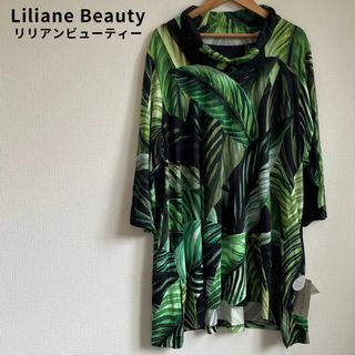 リリアンビューティ(Liliane Burty)の未使用タグ付★リリアンビューティー 総柄ワンピース チュニック 大きいサイズ(チュニック)