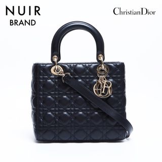 クリスチャンディオール(Christian Dior)のディオール Dior レディーディオール シルバー金具 2way ハンドバッグ(ハンドバッグ)