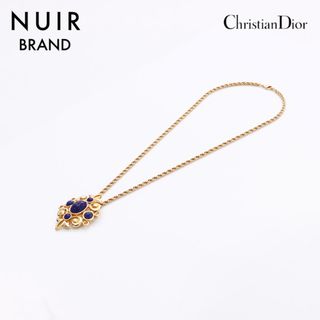 クリスチャンディオール(Christian Dior)のディオール Dior ストーン ブローチ ネックレス(ネックレス)