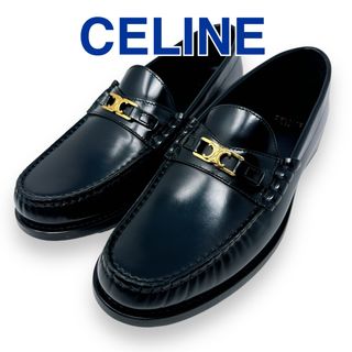 CELINE - セリーヌ ルコ トリオンフ ローファー レザー 黒 36 CELINE - セリーヌ ルコ トリオンフ ローファー レザー 黒 36