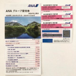 ANA 株主優待券３枚　グループ優待券１冊