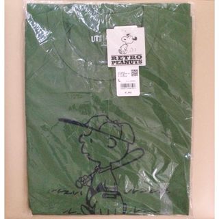 ユニクロ(UNIQLO)の【新品・未使用】ユニクロ レトロ ピーナッツ UT スヌーピー グリーン L(Tシャツ/カットソー(半袖/袖なし))