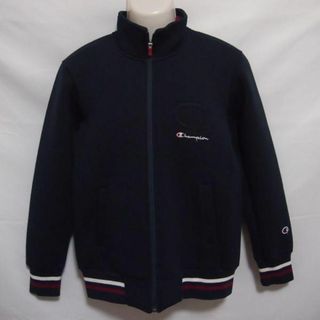 チャンピオン(Champion)の【中古】 【送料無料】 古着 メンズM Champion/チャンピオン スウェットジャケット フルジップ ラップエア JKT カジュアル スポーツ ネイビー C3-JS012(その他)