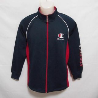 チャンピオン(Champion)の【中古】 【送料無料】 古着 ジュニア160 Champion/チャンピオン トラックジャケット ジャージ フルジップ カジュアル スポーツ 運動 バスケ ネイビー CW1180(ジャージ)