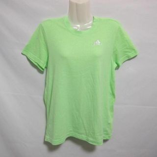 アディダス(adidas)の【中古】 【送料無料】 古着 メンズ/レディースM 男女兼用 adidas/アディダス AEROKNIT Tシャツ 半袖 吸汗速乾 プラシャツ ランニング スポーツ グリーン S18079(ウェア)