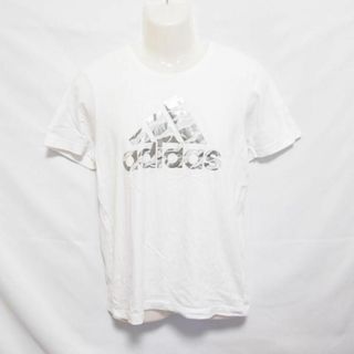 アディダス(adidas)の【中古】 【送料無料】 古着 メンズM adidas/アディダス Tシャツ 半袖 カジュアル スポーツMIX 普段着 カモフラロゴ ホワイト DI0302(Tシャツ/カットソー(半袖/袖なし))