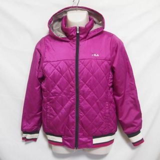 フィラ(FILA)の古着 レディースM FILA/フィラ 中綿 ジャケット パーカー フルジップ 防寒 カジュアル パープル FL-9C26020IJ(その他)