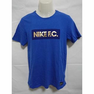 ナイキ(NIKE)の【中古】 【送料無料】 古着 メンズS NIKE FC/ナイキ ロゴTシャツ 半袖 プリント クルーネック ブルー 810506-480(Tシャツ/カットソー(半袖/袖なし))