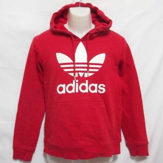 アディダス(adidas)の【中古】 【送料無料】 古着 メンズXS adidas originals/アディダス オリジナルス プルオーバー スウェットパーカー カジュアル 普段着 トレフォイル レッド W41282(その他)