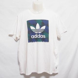 アディダス(adidas)の【中古】 【送料無料】 古着 メンズ4XO adidas originals/アディダス オリジナルス ロゴTシャツ 半袖 スポーツ カジュアル ホワイト DU8360(Tシャツ/カットソー(半袖/袖なし))