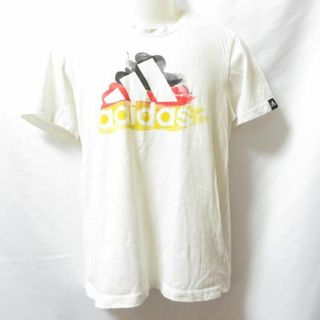 アディダス(adidas)の【中古】 【送料無料】 古着 メンズO adidas/アディダス Tシャツ 半袖 胸ロゴ スポーツMIX カジュアル ホワイト G89763(Tシャツ/カットソー(半袖/袖なし))