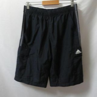 アディダス(adidas)の【中古】 【送料無料】 古着 メンズL adidas/アディダス 裏メッシュ ハーフパンツ 短パン スポーツ カジュアル 運動 ブラック 591628(ジャージ)