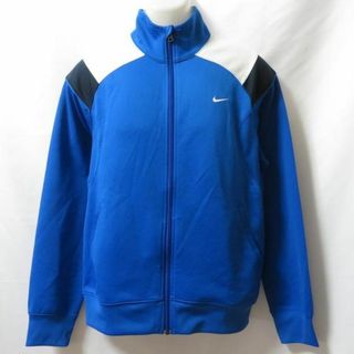 ナイキ(NIKE)の【中古】 【送料無料】 古着 メンズM NIKE/ナイキ トラックジャケット ジャージ フルジップ スポーツ ジム ジョギング トレーニング ブルー(ジャージ)