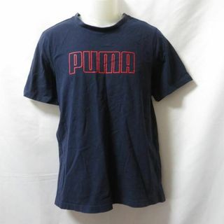 プーマ(PUMA)の【中古】 【送料無料】 古着 メンズL PUMA/プーマ Tシャツ 半袖 胸ロゴ スポーツMIX カジュアル ネイビー 589152-06(Tシャツ/カットソー(半袖/袖なし))