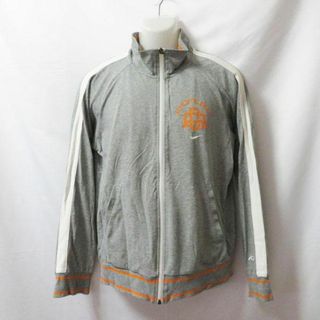 ナイキ(NIKE)の【中古】 【送料無料】 古着 メンズM NIKE/ナイキ ATH DPT トレイナートラックジャケット スウェット ジップ グレー 397978(ジャージ)