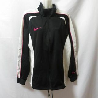 ナイキ(NIKE)の【中古】 【送料無料】 古着 メンズL NIKE/ナイキ トラックジャケット ジャージ ジップ スポーツ ジム ジョギング トレーニング ホワイト/ブラック/ピンク 338362(その他)