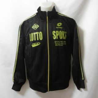 ロット(lotto)の【中古】 【送料無料】 古着 メンズM LOTTO/ロット トラックジャケット ジャージ ジップ スポーツ ジム ジョギング トレーニング ブラック L33200R(その他)