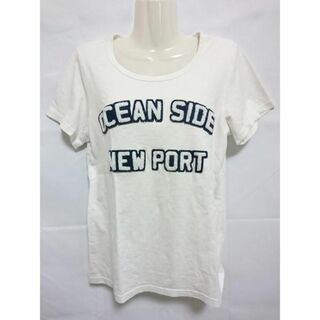 オーシャンパシフィック(OCEAN PACIFIC)の古着 レディースL Ocean Pacific/オーシャンパシフィック Tシャツ 半袖 カットソー ホワイト 525508(Tシャツ(半袖/袖なし))