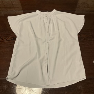 ジーユー(GU)のGU ジーユー エアリーバンドカラーシャツ(半袖)(シャツ/ブラウス(半袖/袖なし))