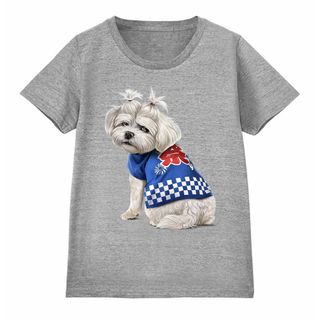 マルチーズ 犬 いぬ 法被 夏祭り 花火 半袖 Tシャツ メンズ レディース(Tシャツ(半袖/袖なし))