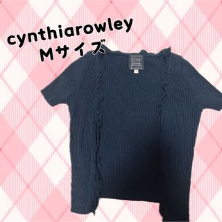 シンシアローリー(Cynthia Rowley)の【cynthiarowley】シンシアローリー　カーディガン　黒　M  ネイビー(カーディガン)