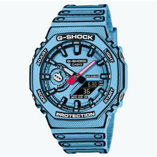 ジーショック(G-SHOCK)のG-SHOCK Manga Theme GA-2100MNG-2AJR ブルー(腕時計(アナログ))