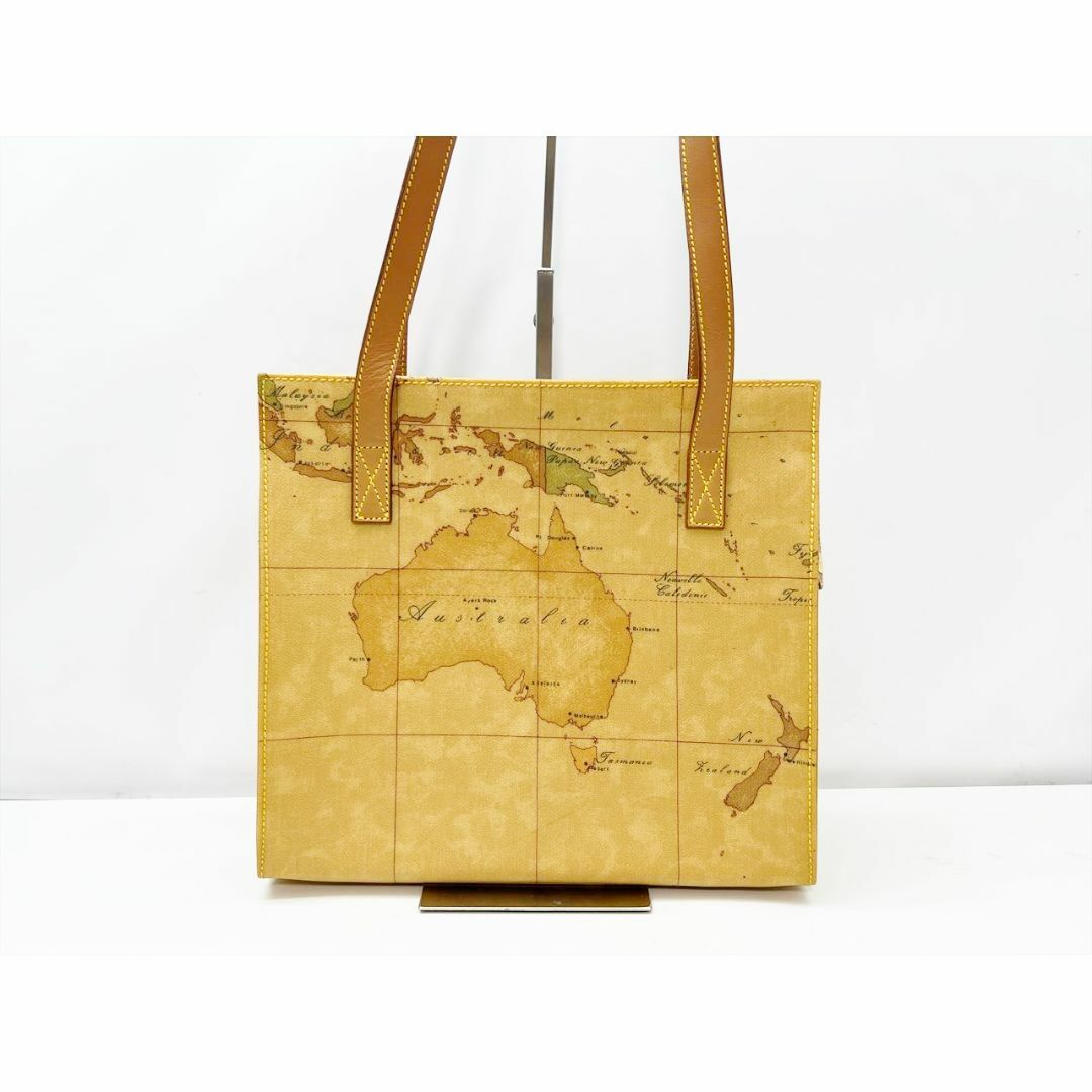 PRIMA CLASSE - 美品　プリマクラッセ　ジオグラフィック　地図柄　 トートバッグ　ショルダー
