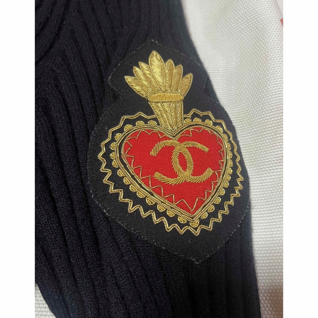 CHANEL - ☆シャネル☆CHANEL☆96Aロゴマークワッペンカシミヤ CHANEL - ☆シャネル☆CHANEL☆96Aロゴマークワッペンカシミヤ