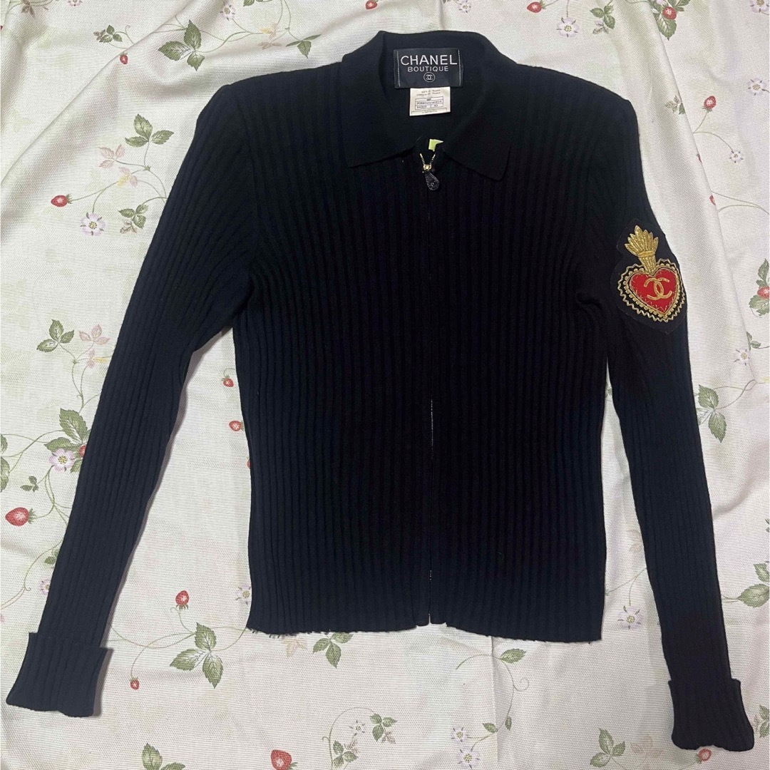 CHANEL - ☆シャネル☆CHANEL☆96Aロゴマークワッペンカシミヤ CHANEL - ☆シャネル☆CHANEL☆96Aロゴマークワッペンカシミヤ