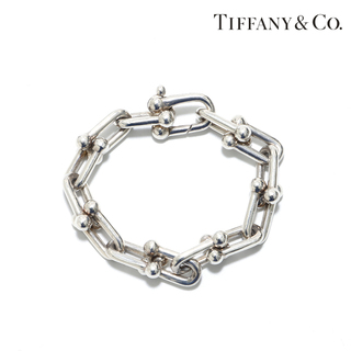 Tiffany & Co. - ティファニー TIFFANY&Co. SV925 ハードウェアリンク ブレスレット スモール チェーン シンプル 定番 ブレスレット