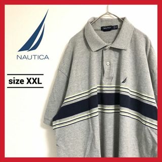 ノーティカ(NAUTICA)の90s 古着 ノーティカ ポロシャツ オーバーサイズ 刺繍ロゴ 2XL (ポロシャツ)