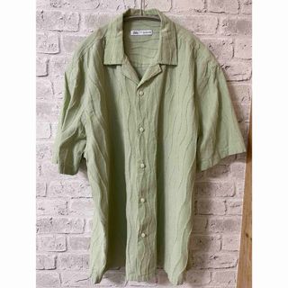 ザラ(ZARA)のZARA  開襟シャツ　44(シャツ)