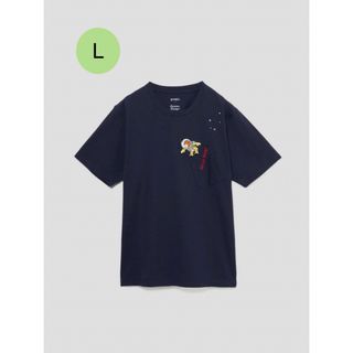 グラニフ(Design Tshirts Store graniph)のグラニフ　Tシャツ  おさるのジョージ　ユニセックスLサイズ(Tシャツ/カットソー(半袖/袖なし))