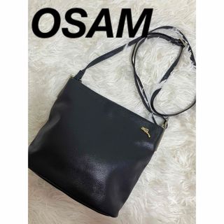 OSAM オサム　  ショルダーバッグ　サコッシュ　うさぎ　ロゴ金具　ネイビー(ショルダーバッグ)