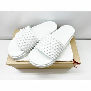 クリスチャンルブタン(Christian Louboutin)の美品　クリスチャンルブタン　スタッズ　POOL FUN　サンダル　44　約29(サンダル)